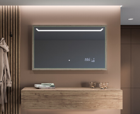 Lustro Łazienkowe Prostokątne LED Loft FrameLine L128 #6